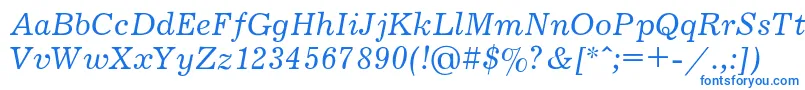 JournalItalic Font – Blue Fonts on White Background
