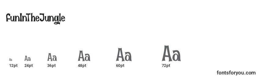 sizes of funinthejungle font, funinthejungle sizes
