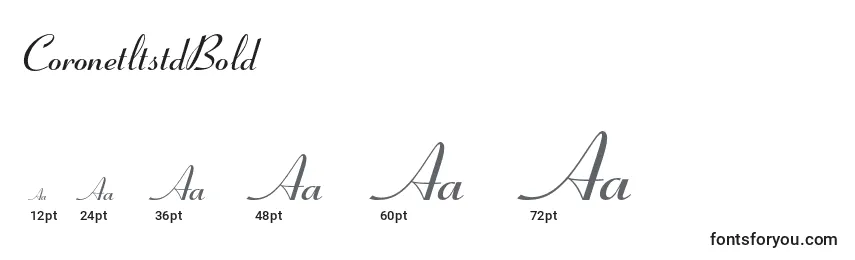sizes of coronetltstdbold font, coronetltstdbold sizes