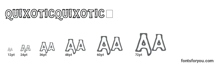 sizes of quixoticquixotic2 font, quixoticquixotic2 sizes