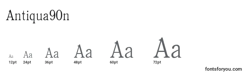 sizes of antiqua90n font, antiqua90n sizes