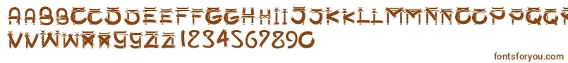 SmgSampookong Font – Brown Fonts on White Background