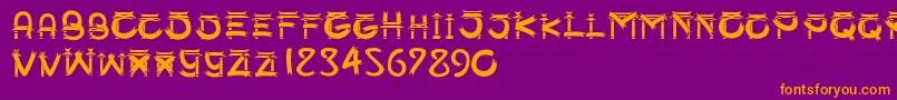 SmgSampookong Font – Orange Fonts on Purple Background