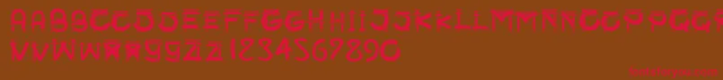SmgSampookong Font – Red Fonts on Brown Background