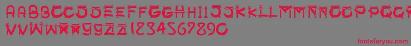 SmgSampookong-Schriftart – Rote Schriften auf grauem Hintergrund