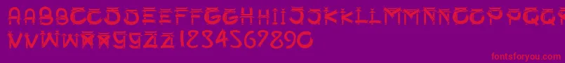 SmgSampookong Font – Red Fonts on Purple Background
