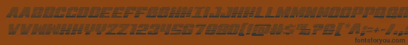 Virginhybridscan Font – Black Fonts on Brown Background