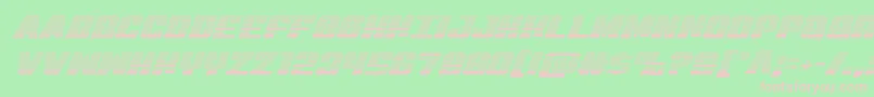 Virginhybridscan Font – Pink Fonts on Green Background