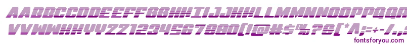 Virginhybridscan Font – Purple Fonts on White Background