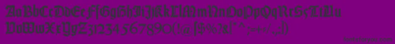 DsweissGotischalt Font – Black Fonts on Purple Background