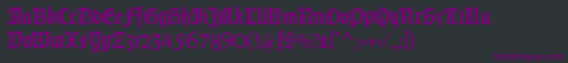 fuente DsweissGotischalt – Fuentes Moradas Sobre Fondo Negro