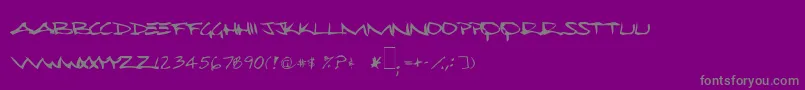 Wesmo Font – Gray Fonts on Purple Background