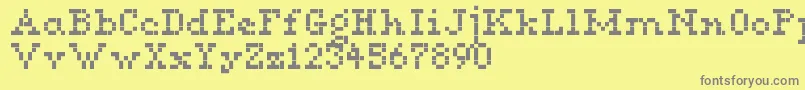 Шрифт MeganSerif – серые шрифты на жёлтом фоне