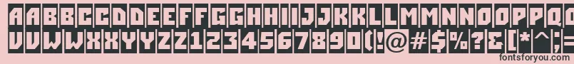 ASimplercm Font – Black Fonts on Pink Background