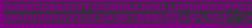 ASimplercm Font – Black Fonts on Purple Background