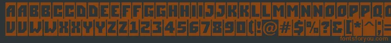 ASimplercm Font – Brown Fonts on Black Background
