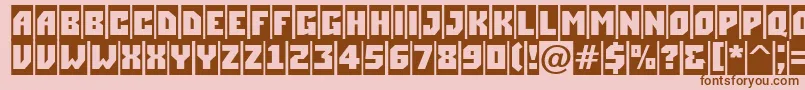 ASimplercm Font – Brown Fonts on Pink Background