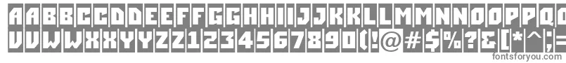 ASimplercm-fontti – harmaat kirjasimet valkoisella taustalla