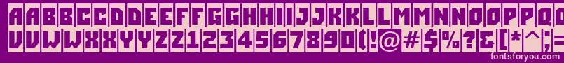 ASimplercm Font – Pink Fonts on Purple Background