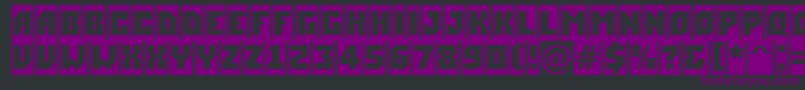 ASimplercm Font – Purple Fonts on Black Background