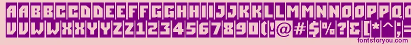 ASimplercm Font – Purple Fonts on Pink Background