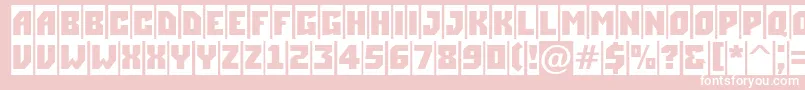 ASimplercm Font – White Fonts on Pink Background