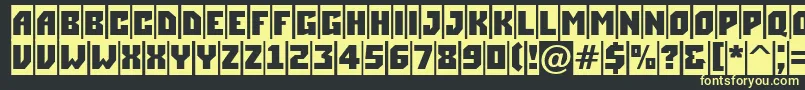 ASimplercm Font – Yellow Fonts on Black Background