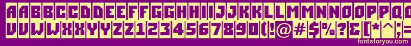 ASimplercm Font – Yellow Fonts on Purple Background