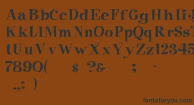 Elf font – Black Fonts On Brown Background