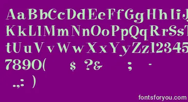 Elf font – Green Fonts On Purple Background
