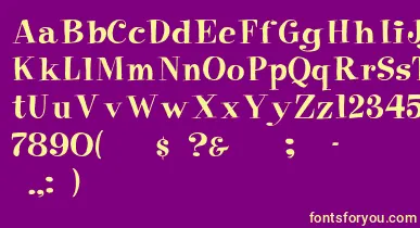 Elf font – Yellow Fonts On Purple Background