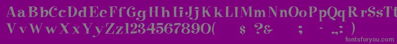 Elf Font – Gray Fonts on Purple Background