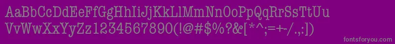 Шрифт Amtypewritercdmditctt – серые шрифты на фиолетовом фоне