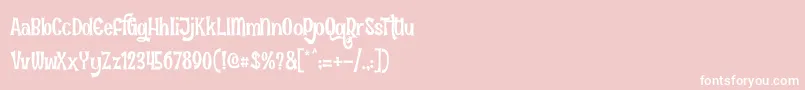 FunInTheJungle Font – White Fonts on Pink Background