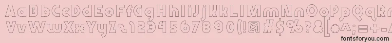 Abraxeousboldhollow Font – Black Fonts on Pink Background