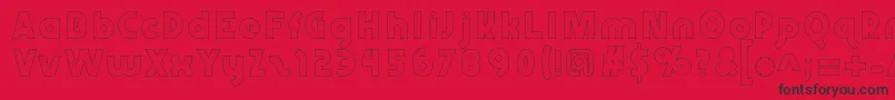 Abraxeousboldhollow Font – Black Fonts on Red Background