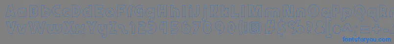 Abraxeousboldhollow Font – Blue Fonts on Gray Background