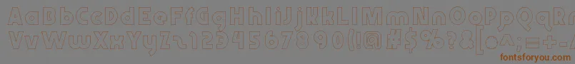 Abraxeousboldhollow Font – Brown Fonts on Gray Background