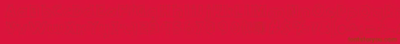 Abraxeousboldhollow-Schriftart – Braune Schriften auf rotem Hintergrund
