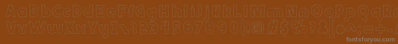 Abraxeousboldhollow Font – Gray Fonts on Brown Background