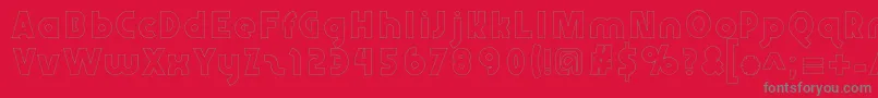 Abraxeousboldhollow Font – Gray Fonts on Red Background