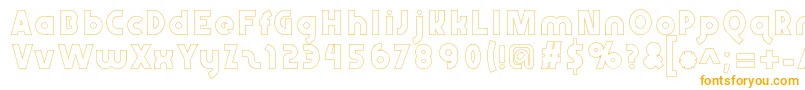 Abraxeousboldhollow-Schriftart – Orangefarbene Schriften