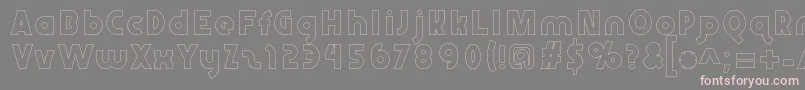 Abraxeousboldhollow Font – Pink Fonts on Gray Background