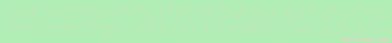 Abraxeousboldhollow Font – Pink Fonts on Green Background