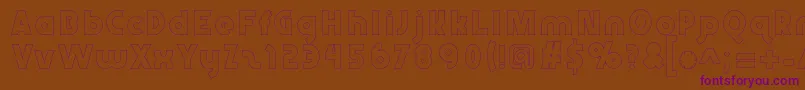 Abraxeousboldhollow Font – Purple Fonts on Brown Background