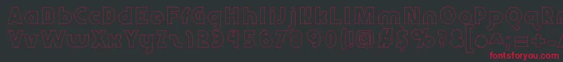 Abraxeousboldhollow Font – Red Fonts on Black Background