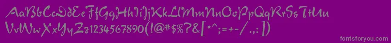 Weitere Informationen zur VeronaScript-Schriftart VeronaScript-Schriftart – Graue Schriften auf violettem Hintergrund