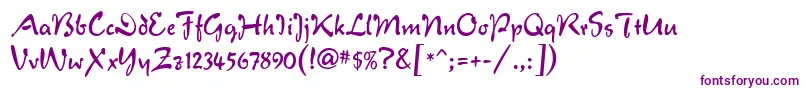 VeronaScript-Schriftart – Violette Schriften