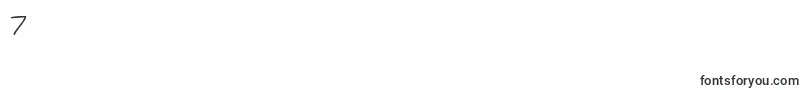 Kgmullally-Schriftart – Schriften für die Ziffer 7