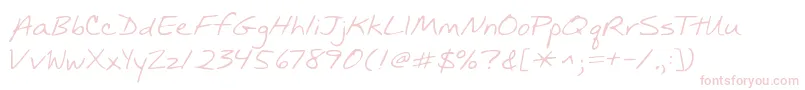 Kgmullally Font – Pink Fonts on White Background